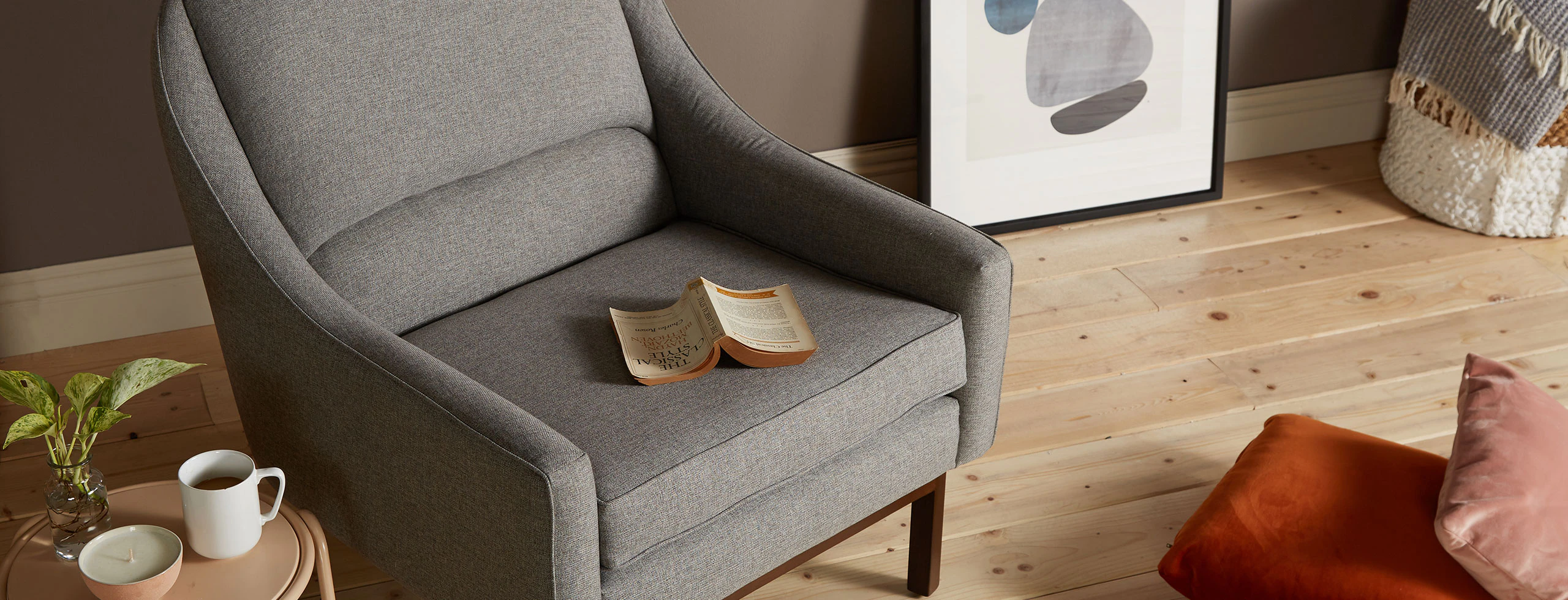 Knight Chair Taylor Felt Grey