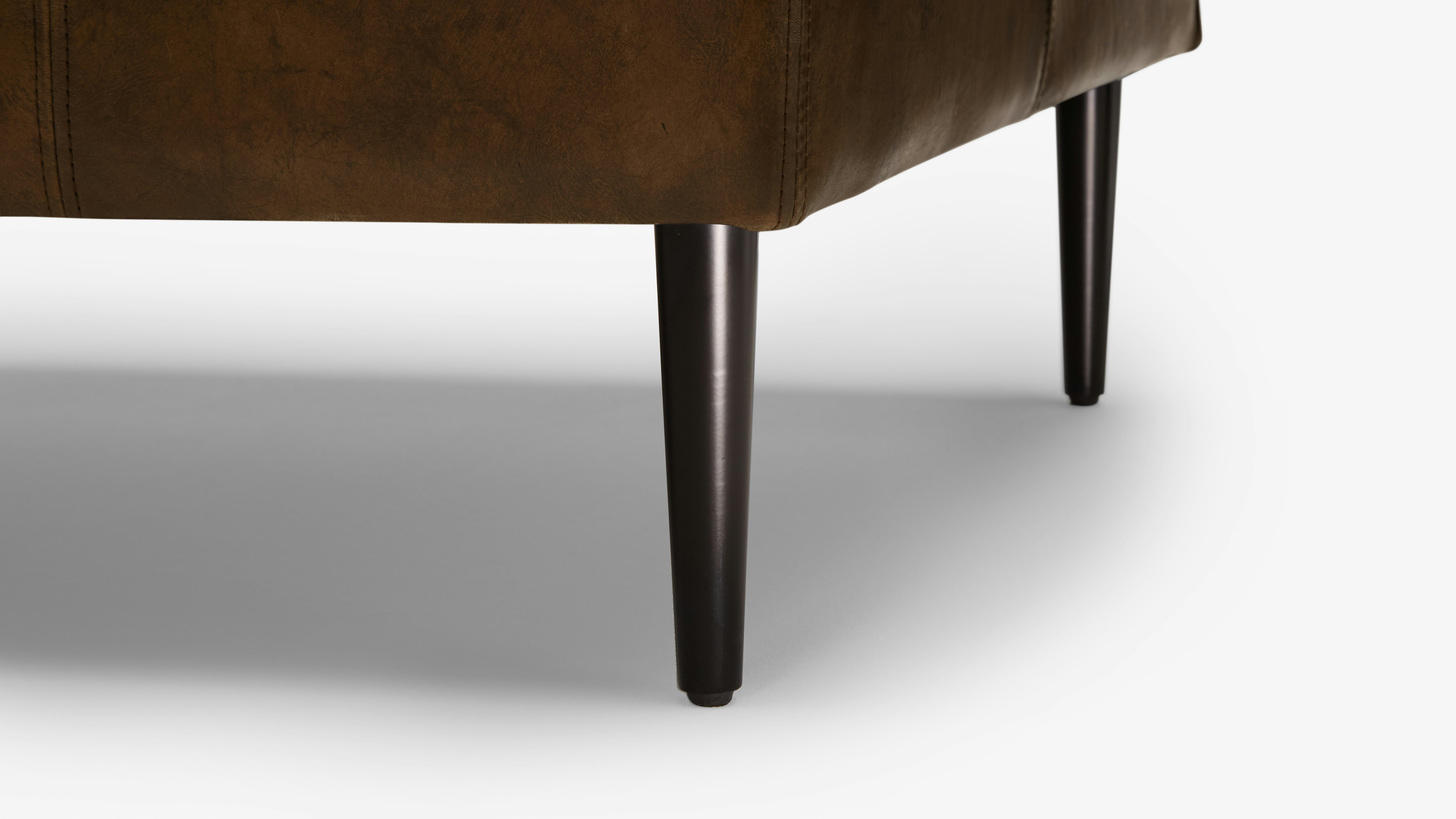 Vaughn Leather Apartment Sofa Palermo Coffee