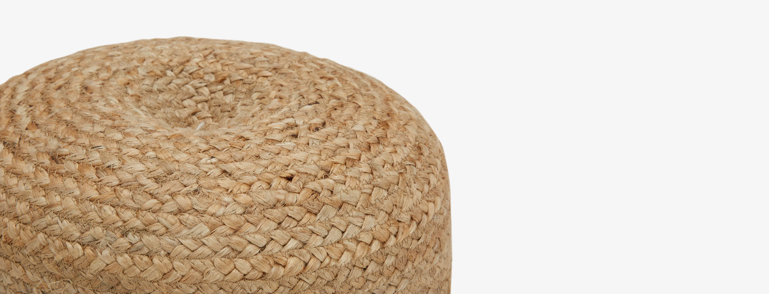 Bari Braided Pouf