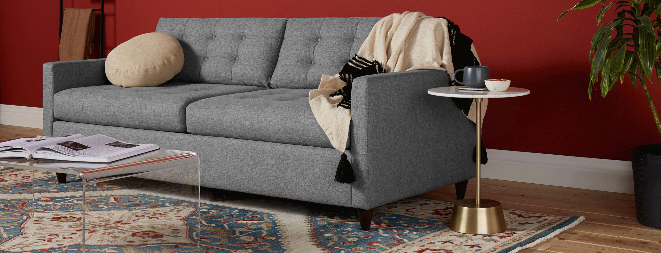 Eliot Sleeper Sofa Taylor Felt Grey