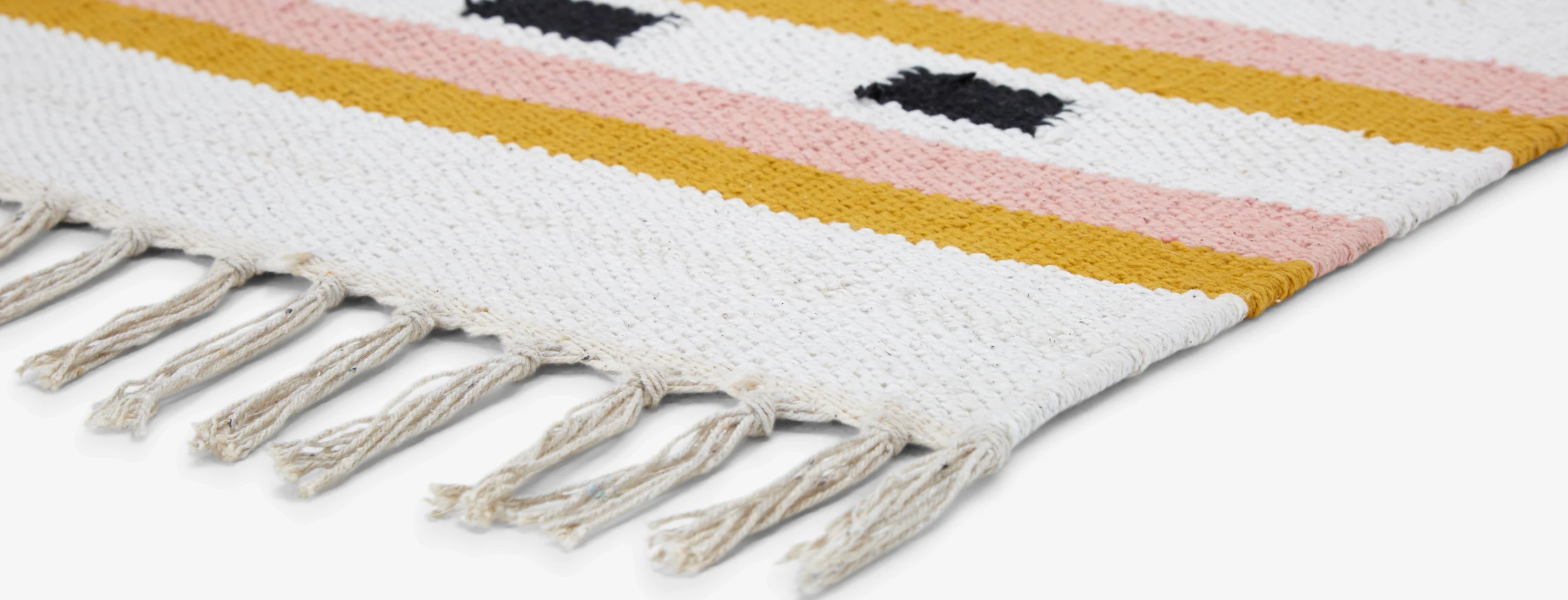 Kilim Black And Pink Rug