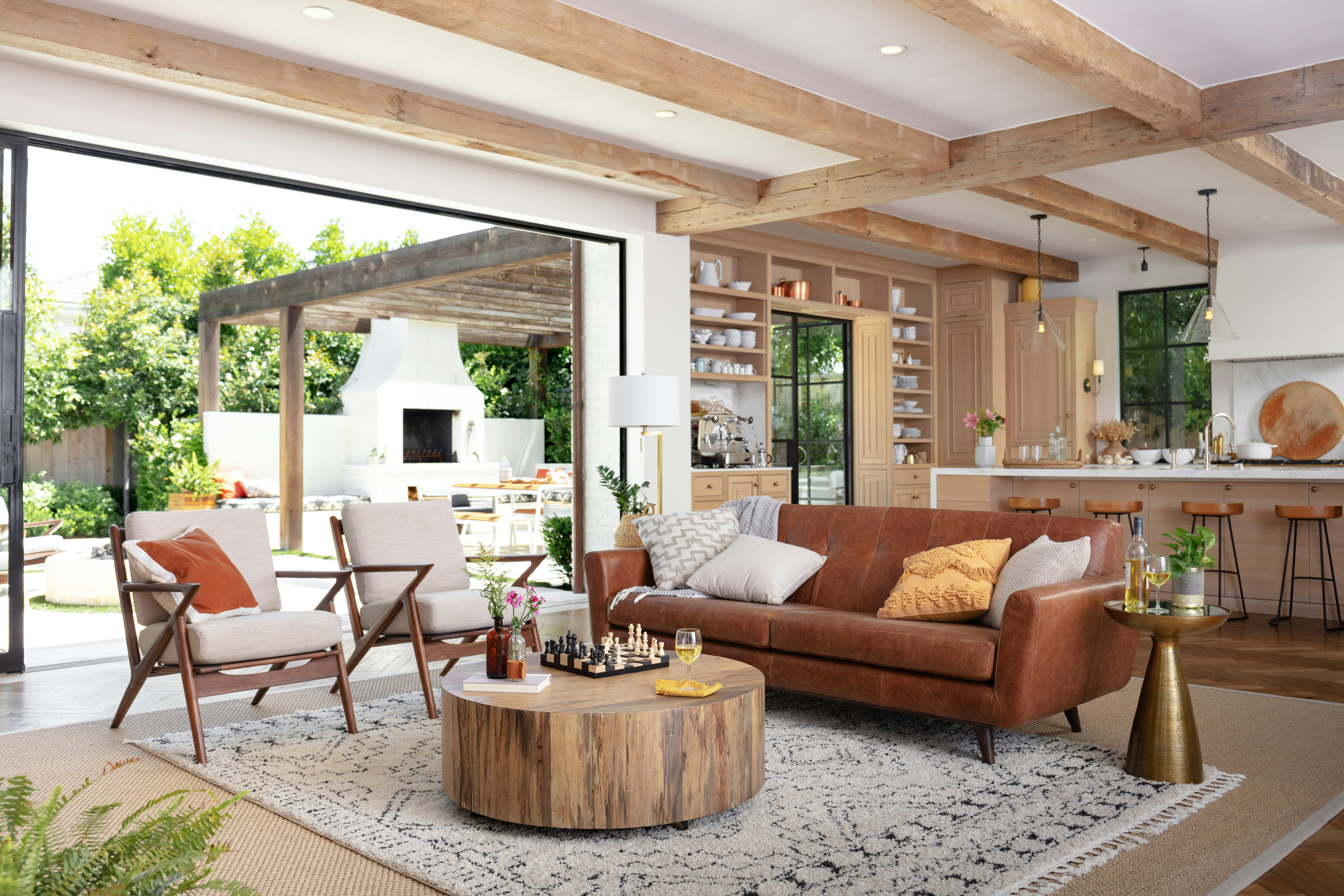 Hughes Leather Sofa Santiago Ale