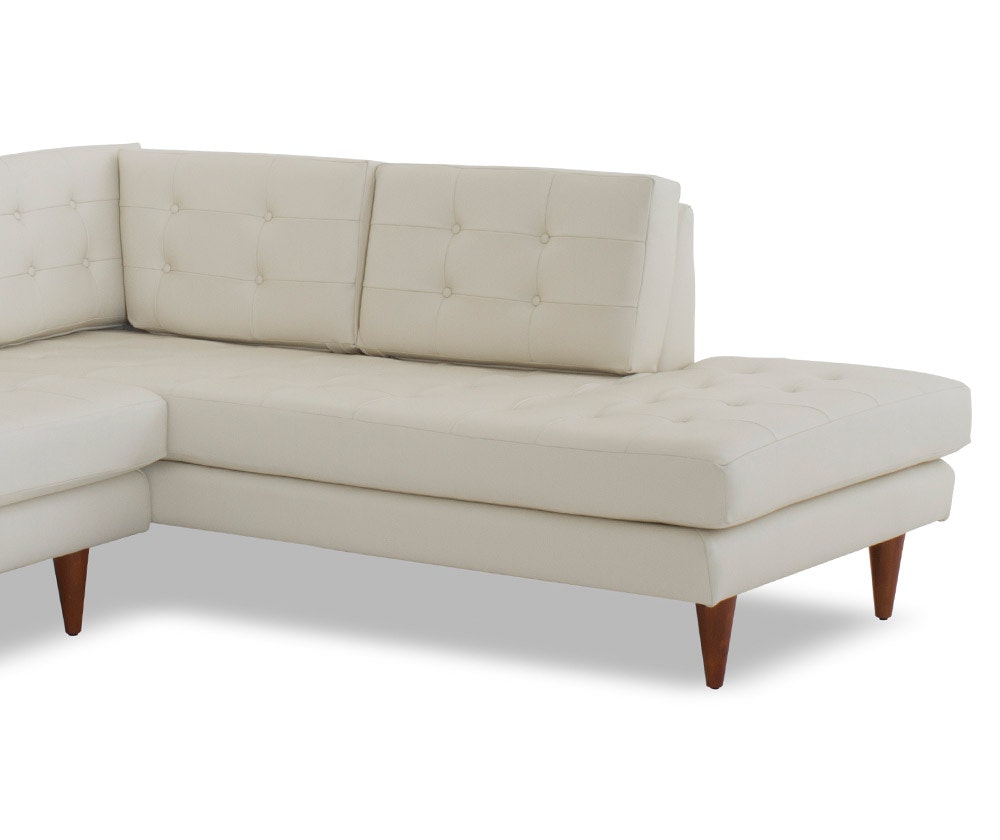 Eliot Leather Sectional with Bumper Joybird
