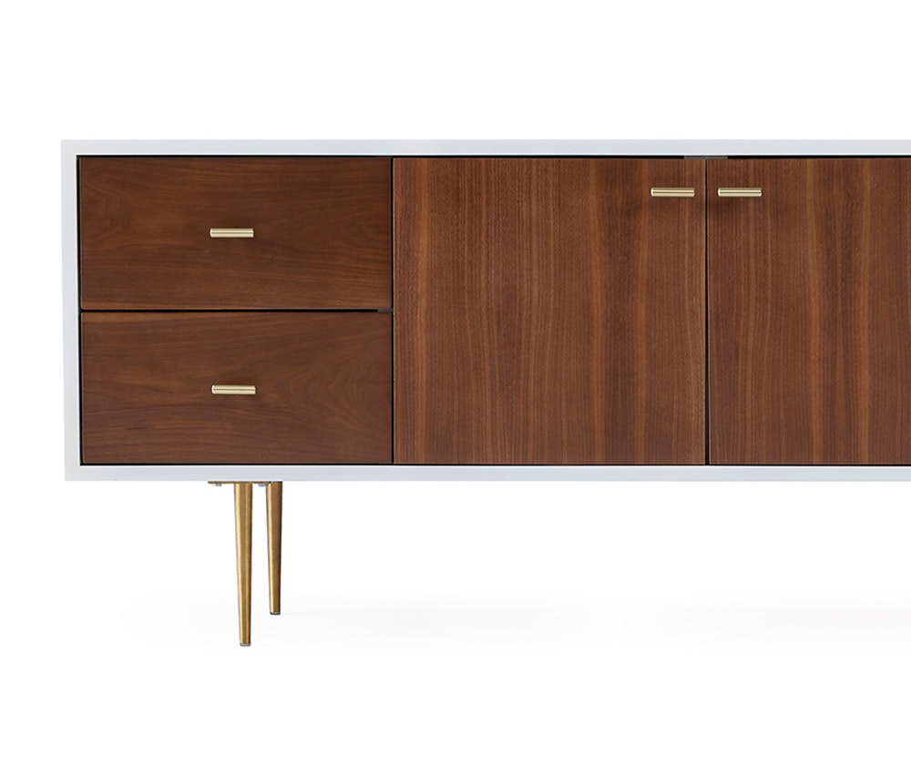 Aaro Small Media Console Joybird Modern Entertainment