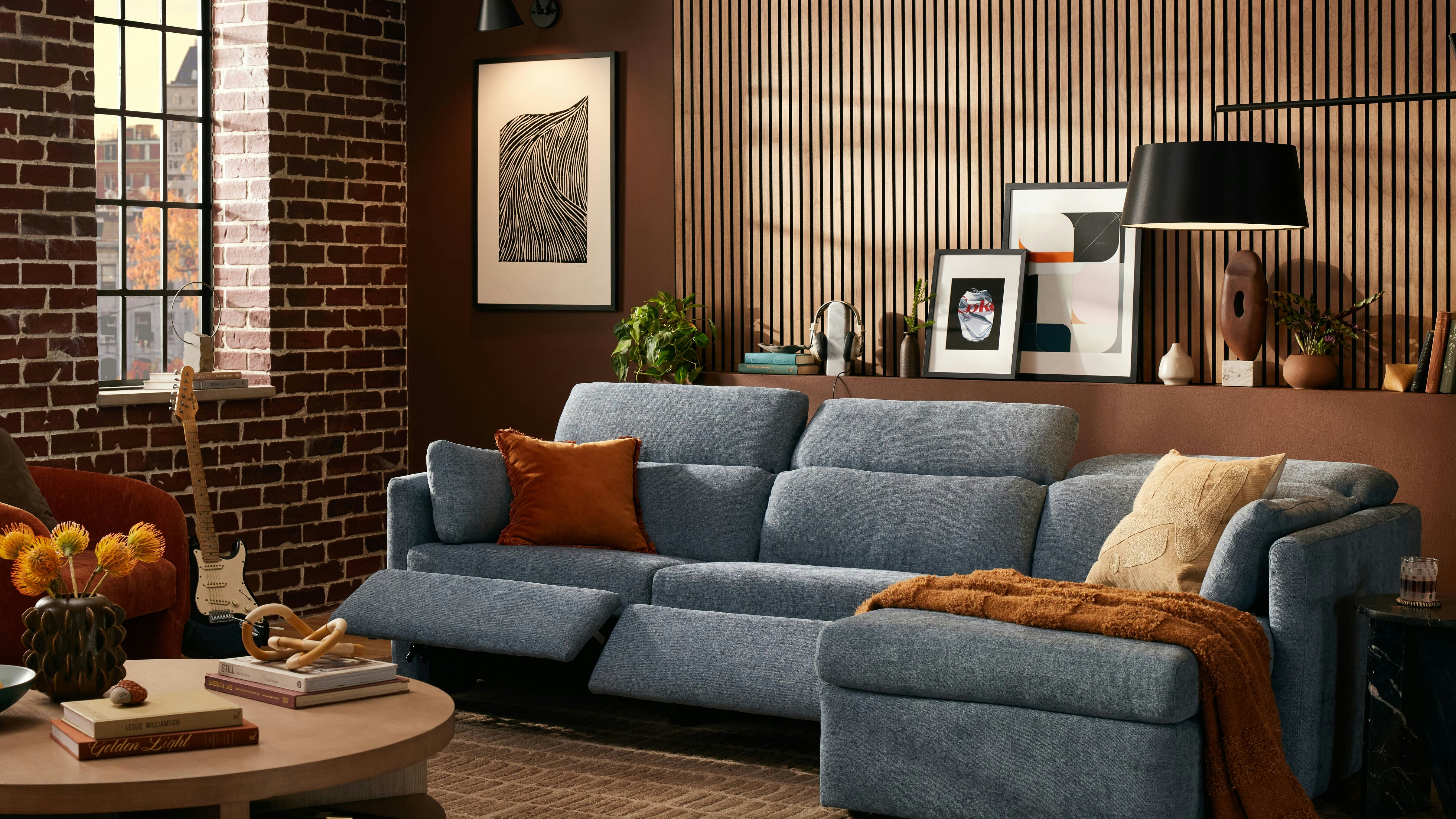 Fitz Modular Chaise Sectinal Milo French Blue 1763076694803