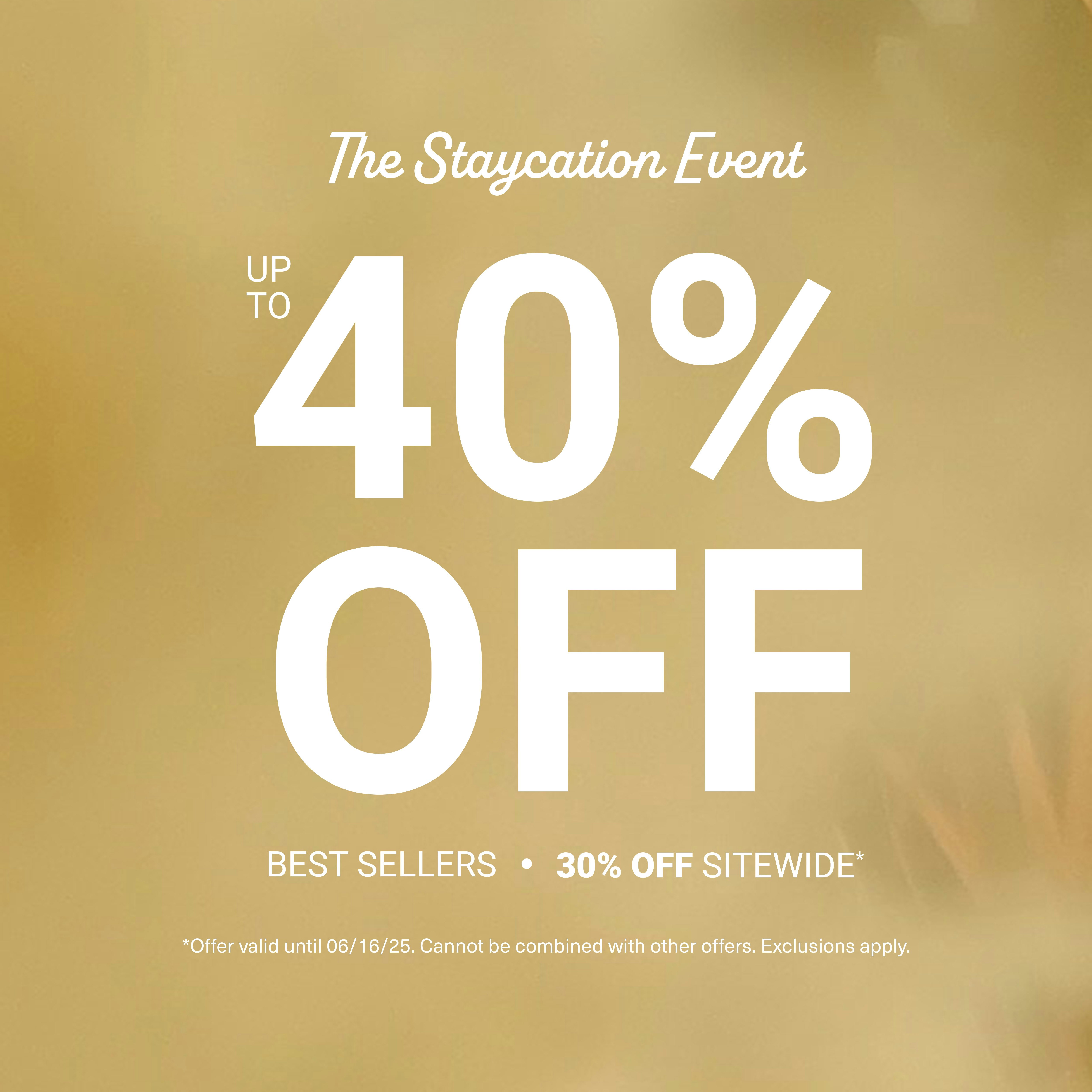 yellow background with sale overlay unto 40% off best sellers 30% off sitewide