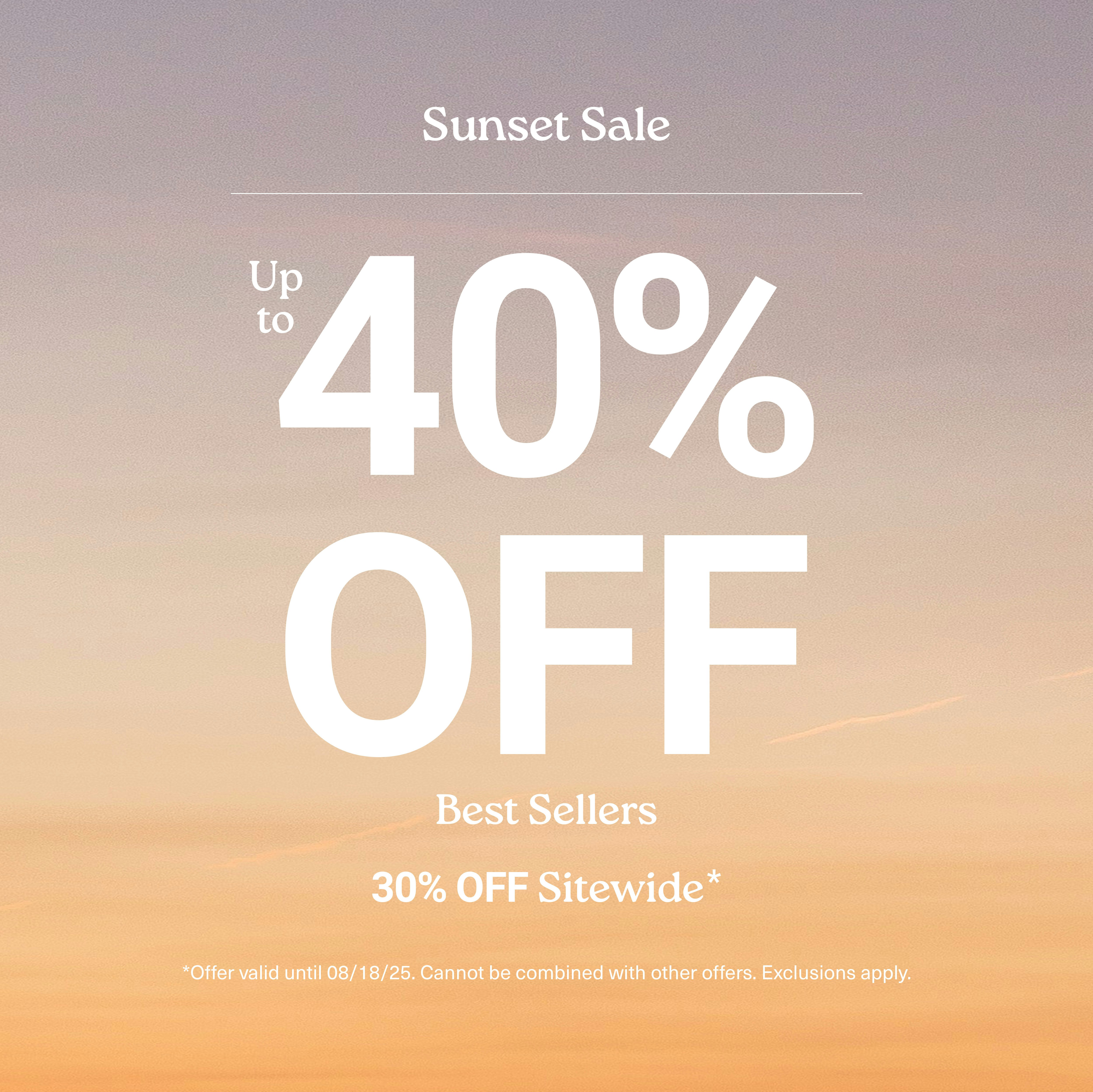 Sunset background with Sale Overlay